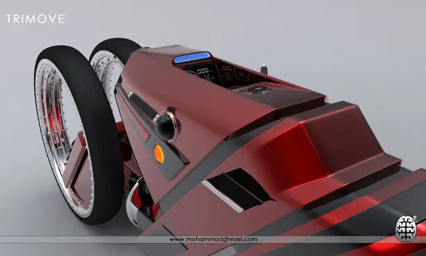 Futuristic Trimove Motorbike Concept by Mohammad Ghezel