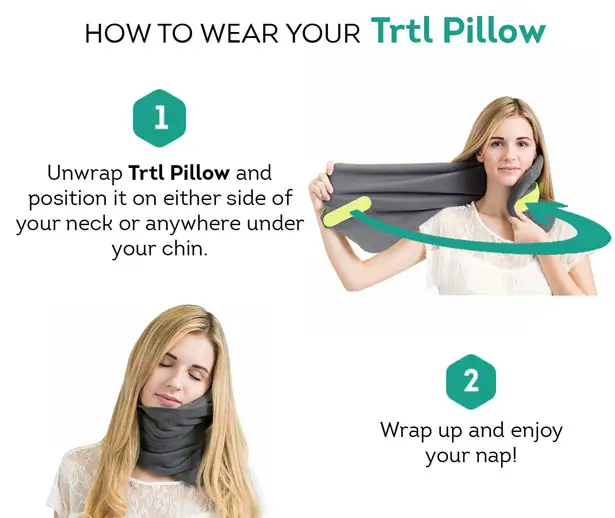 Trtl Pillow : Super Soft Neck Support Travel Pillow
