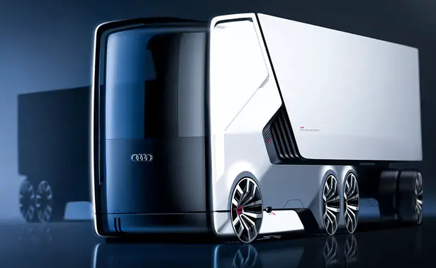 Futuristic Truck Designs for AUDI by Artem Smirnov and Vladimir Panchenko