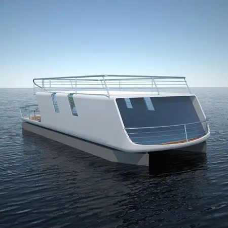tubiQ is A Modular Concept That Combines A Boat and A Living Area