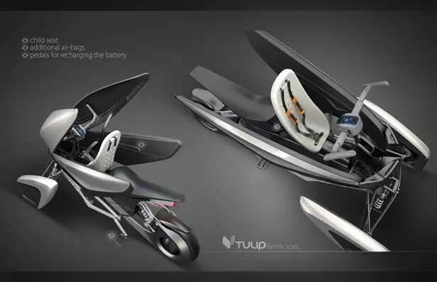 Tulip Concept EV Personal Transportation by Ognyan Bozhilov