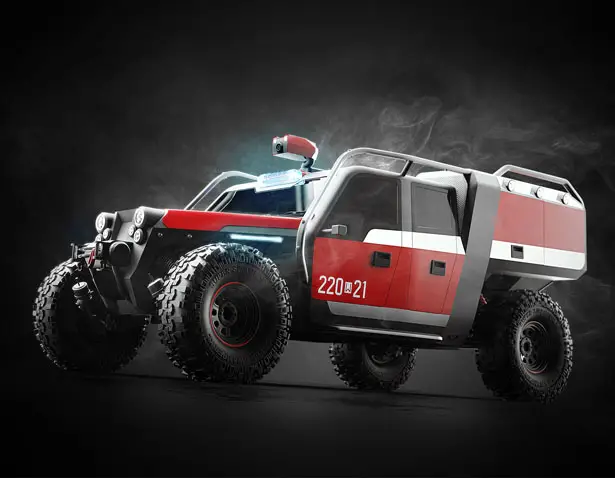 TUR Vehicle Concept for a Fire Department by 2Symleks