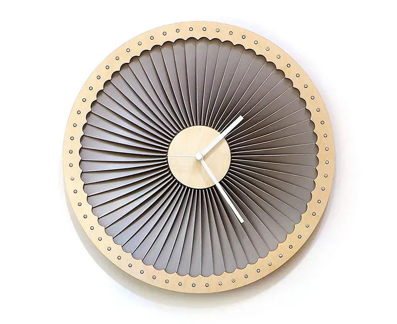 Turbine Handmade Plywood Wall Clock