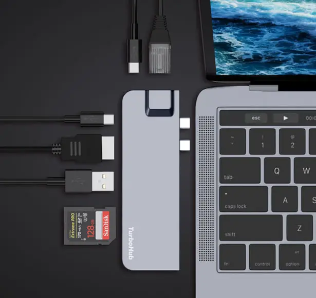 TurboHub Promises High-Speed External SSD Storage along With 6-in-1 USB-C Hub