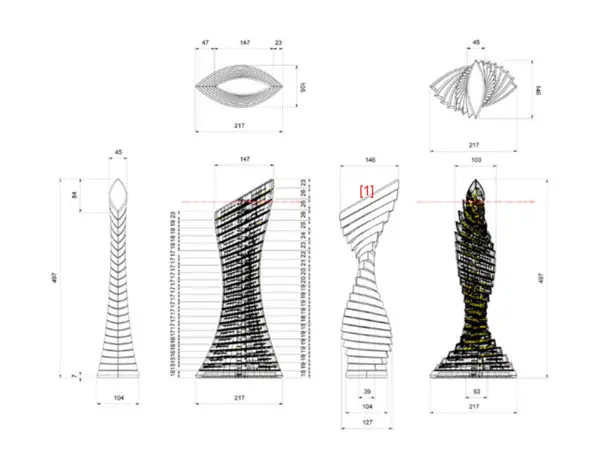 Twilight Interactive Kinetic Lamp by Min Su Kim