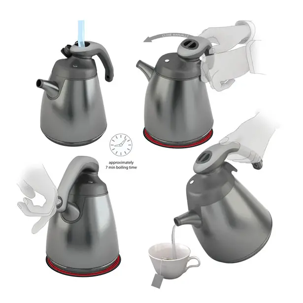 Twist Stovetop Kettle by Hakan Gursu