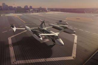 Futuristic Uber Flying Car Concept for Aerial Taxi Service in 2023