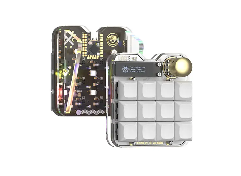 Udon:13 V.2 Custom Mechanical Macro Keypad by The Mad Noodle