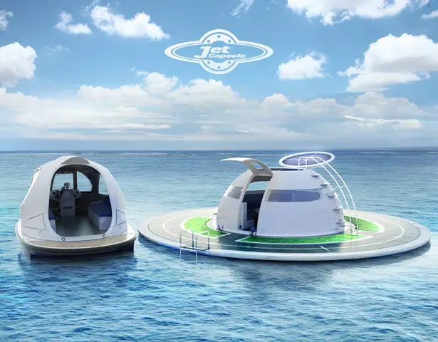 UFO Floating House by Jet Capsule