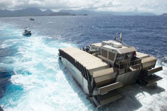 Futuristic Ultra Heavy-Lift Amphibious Connector (UHAC) Can Haul Up to 3 U.S. Abrams Battle Tanks