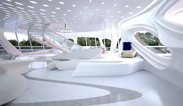 Unique Circle Yacht by Zaha Hadid