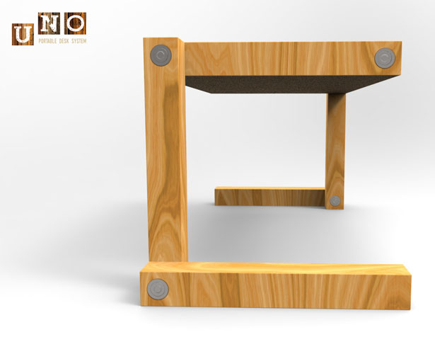 Uno Portable Desk System by Davide Modanese