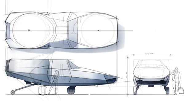 Futuristic CityHawk eVTOL by Urban Aeronautics