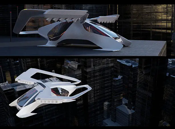 Futuristic AVEM Urban Air Mobility for The Year of 2050 by Hemanth Kumar