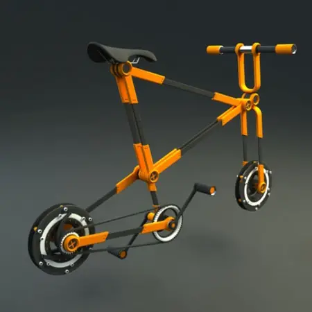 urban bike with folding wheel system