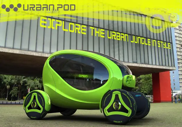 Urban.Pod Compact Vehicle To Explore Urban Jungle by Paulo Encarnação