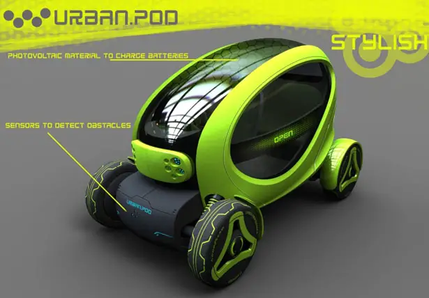 Urban.Pod Compact Vehicle To Explore Urban Jungle by Paulo Encarnação