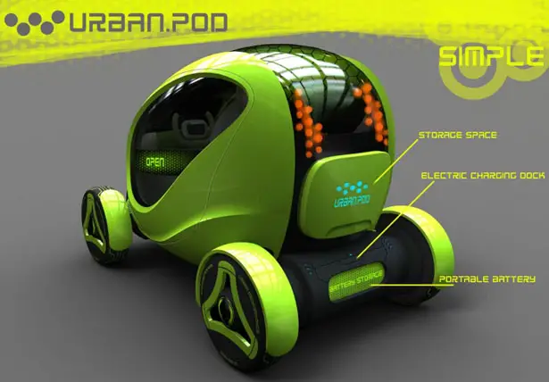 Urban.Pod Compact Vehicle To Explore Urban Jungle by Paulo Encarnação