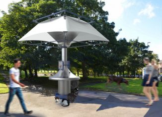 Urban Rainwater Collector Collects and Filters Rain Water Into Drinkable Water
