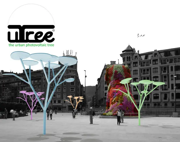 uTree Urban Photovoltaic Tree by Xabier Perez de Arenaza