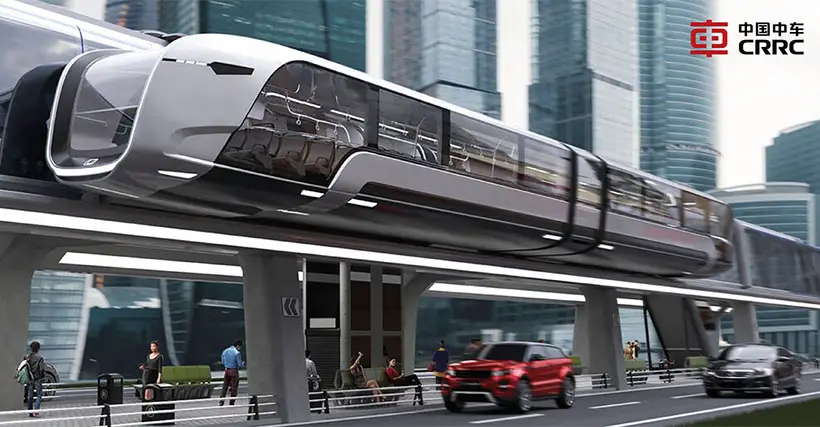 V-Rail Futuristic Green Rail Transportation Concept for CRCC