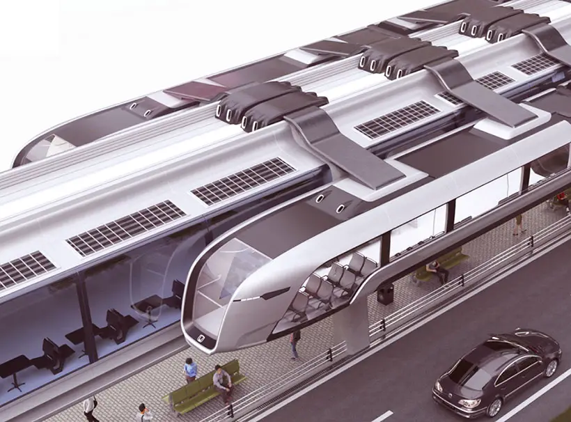 V-Rail Futuristic Green Rail Transportation Concept for CRCC