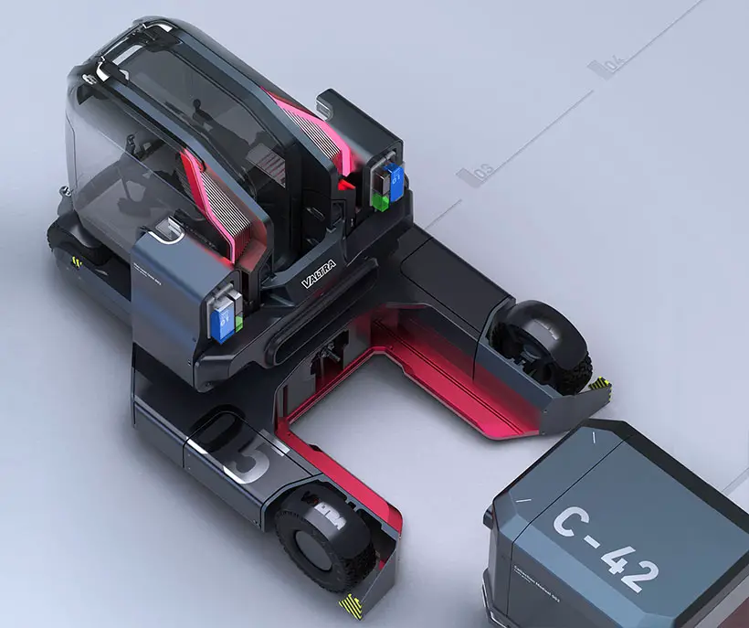 Valtra Vertical Farming Tractor 001 Concept by Jack Donald Morris, Alireza Saeedi, and Benjamin Miller