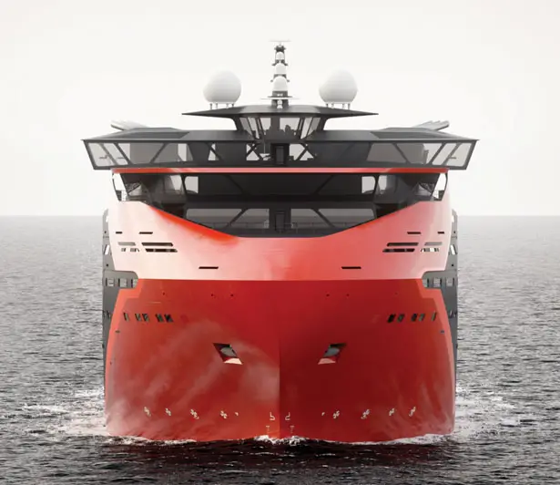 Vard Offshore Subsea Construction Vessel Features Helideck Design with Multi-Purpose Bridge