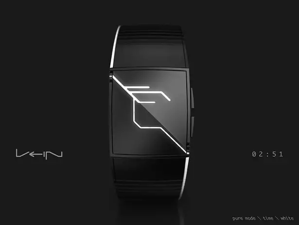 Futuristic VEIN Watch Displays Time in Beautiful Capillaries Like LED Lights