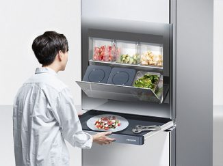 Venine Refrigerator Allows You to Knock on Its Surface To See What’s Inside