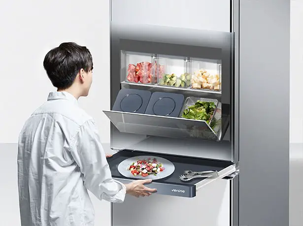 Venine Refrigerator by You-jin Syn and Designer Dot