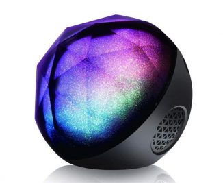 Affordable VersionTECH Portable Colorful LED Ball Speaker with a Mini Remote Control