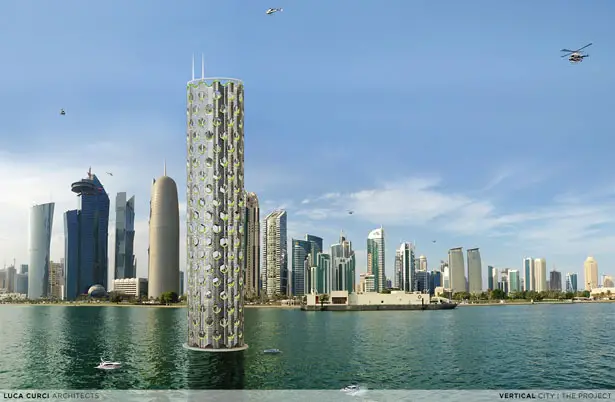 Vertical City : Modular Skyscraper Structure for Middle East