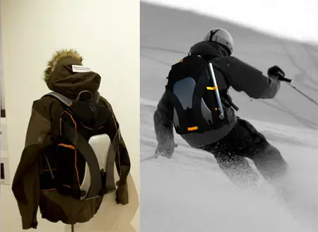vertical freeride backpack