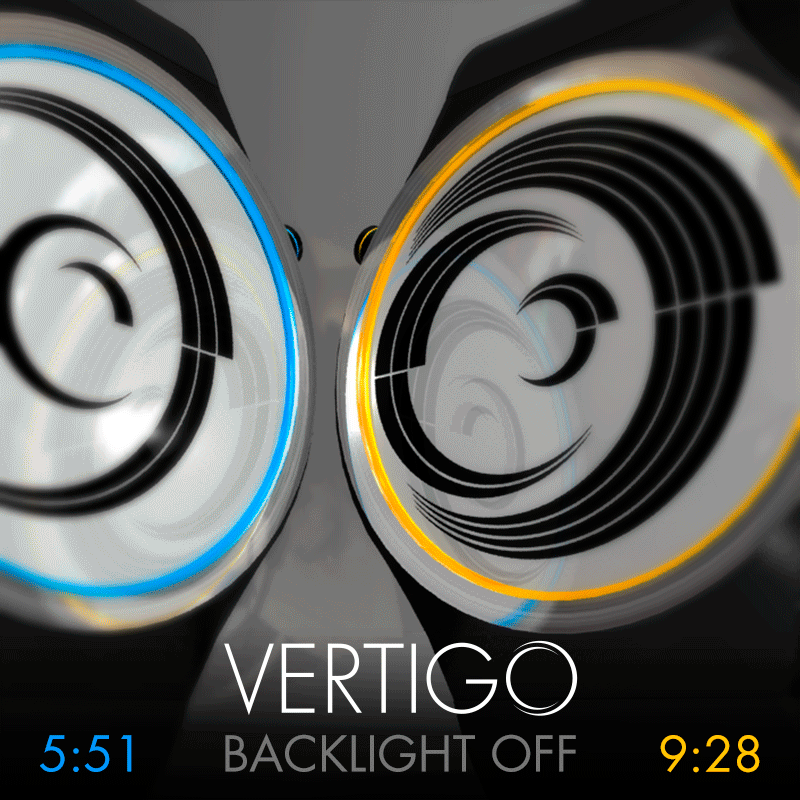 Vertigo LCD Watch Design by Scheffer Laszlo