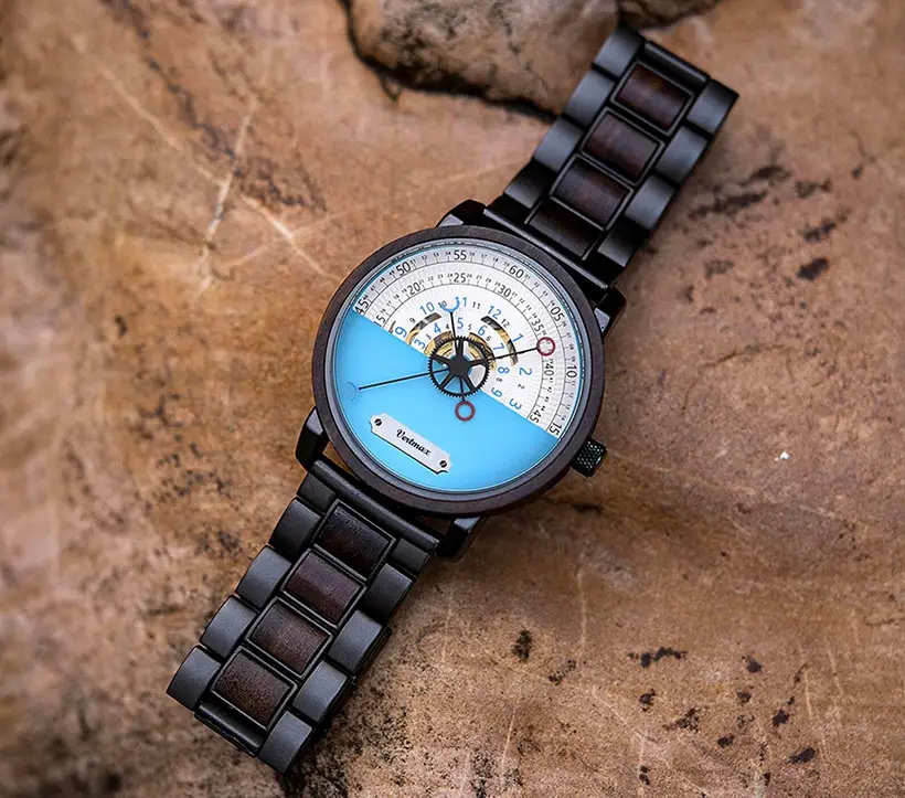 VertmaxDesign Mechanical Wooden Watch