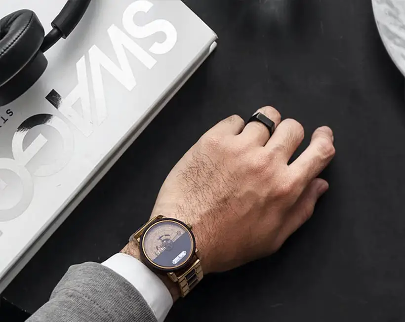 VertmaxDesign Mechanical Wooden Watch