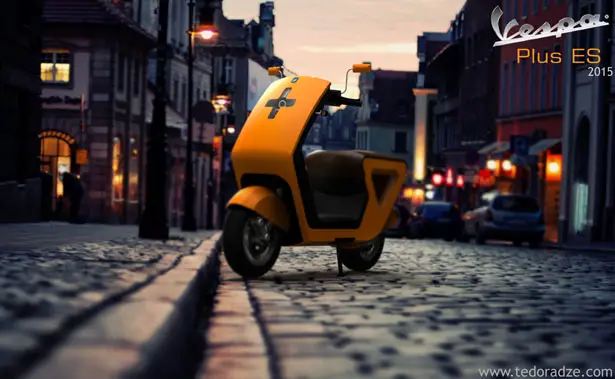 Vespa Plus ES Concept Scooter by Giorgi Tedoradze