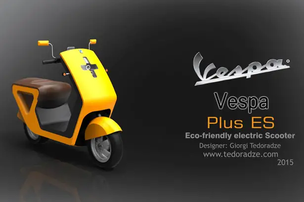 Vespa Plus ES Concept Scooter by Giorgi Tedoradze