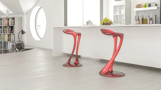 Modern Vetka Stool by Nuvist