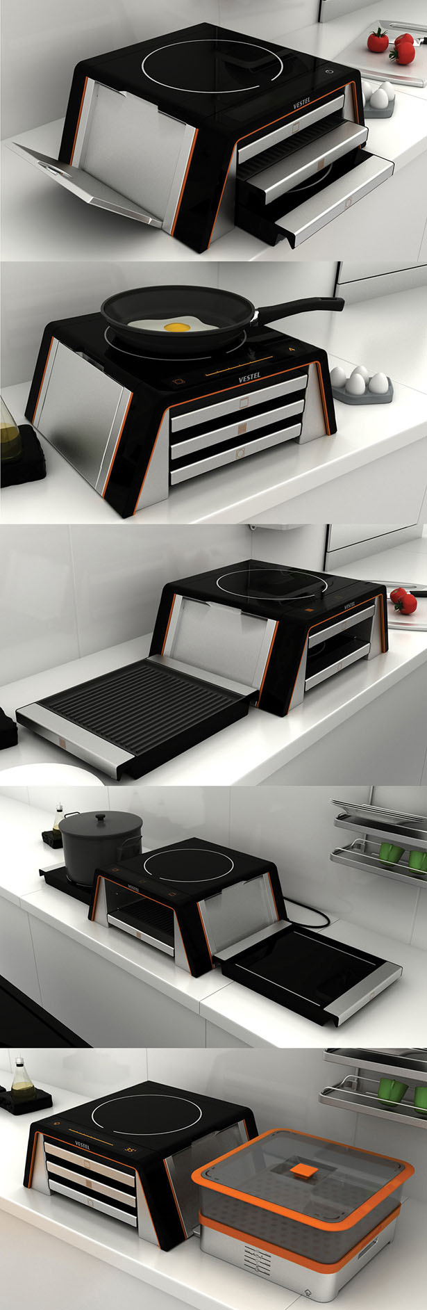 VIA Modular Cooking Unit by Buse Ustun