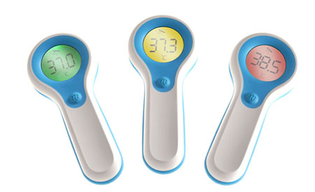 vicks forehead thermometers concept