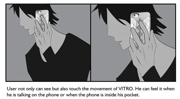 Vitro Tactile Battery Case by Natt Phenjati, Emmika Sakonwitthayanon, Zijing Zhang