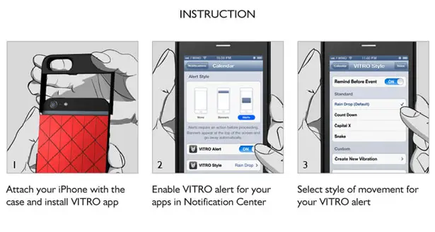 Vitro Tactile Battery Case by Natt Phenjati, Emmika Sakonwitthayanon, Zijing Zhang