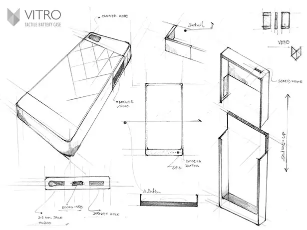 Vitro Tactile Battery Case Reacts to A Notifications to Get User’s Attention