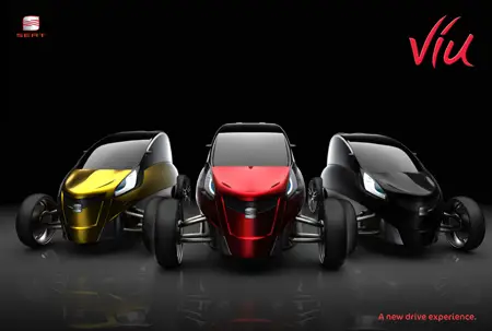 Viu : 3 Wheel Electric Concept Car for 2 Persons
