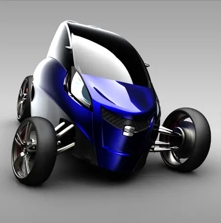 viu futuristic car