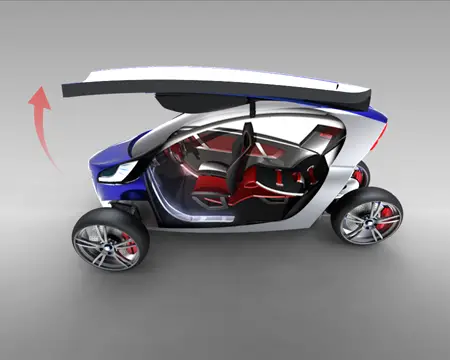 viu futuristic car