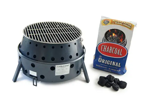 Volcano 3 Collapsible Grill Allows You to Use Propane, Charcoal, or Wood to Cook Your Meal