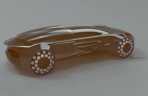 Futuristic Volkrun Concept Racing Car for Volkswagen Design Contest 2014